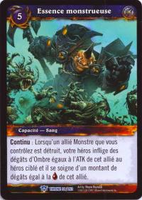 warcraft tcg throne of the tides french monstrous essence french