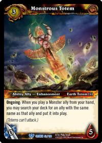 warcraft tcg crown of the heavens monstrous totem