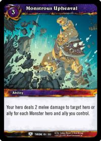 warcraft tcg throne of the tides monstrous upheaval