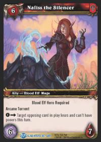 warcraft tcg blood of gladiators naliss the silencer