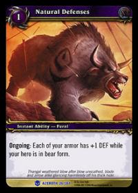 warcraft tcg heroes of azeroth natural defenses