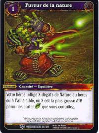 warcraft tcg worldbreaker foreign nature s fury french