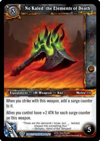 warcraft tcg battle of aspects no kaled the elements of death