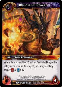 warcraft tcg twilight of the dragons obsidian enforcer