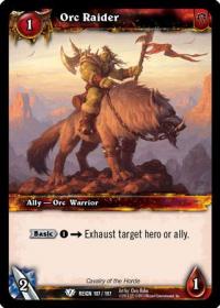 warcraft tcg reign of fire orc raider