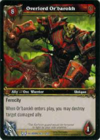 warcraft tcg the hunt for illidan overlord or barokh