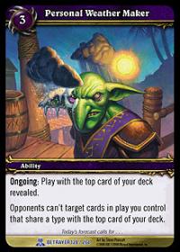 warcraft tcg servants of betrayer personal weather maker non loot