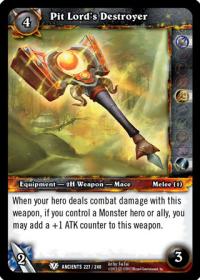 warcraft tcg war of the ancients pit lord s destroyer
