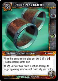 warcraft tcg tomb of the forgotten poison fang bracers