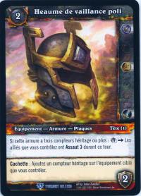 warcraft tcg twilight of dragons foreign polished helm of valor french