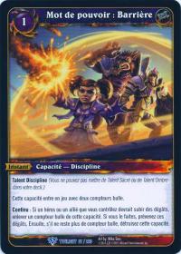 warcraft tcg twilight of dragons foreign power word barrier french