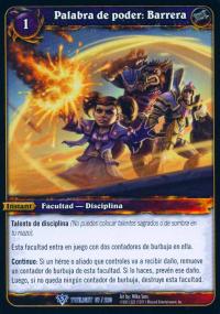 warcraft tcg twilight of dragons foreign power word barrier spanish