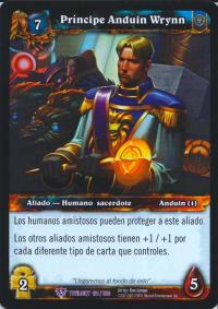 warcraft tcg twilight of dragons foreign prince anduin wrynn spanish