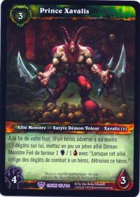 warcraft tcg crown of the heavens foreign prince xavalis french