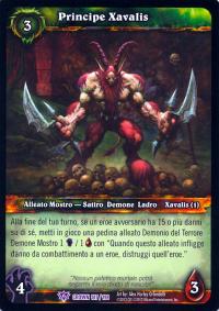 warcraft tcg crown of the heavens foreign prince xavalis italian