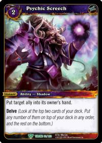 warcraft tcg throne of the tides psychic screech