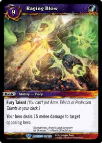 warcraft tcg war of the ancients raging blow