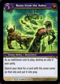 warcraft tcg the hunt for illidan raise from the ashes