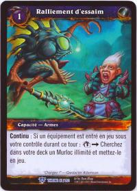 warcraft tcg throne of the tides french rallying swarm french