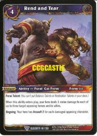 warcraft tcg war of the elements rend and tear