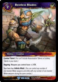 warcraft tcg tomb of the forgotten restless blades