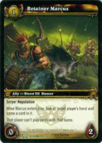 warcraft tcg archives retainer marcus foil