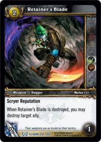 warcraft tcg the hunt for illidan retainer s blade
