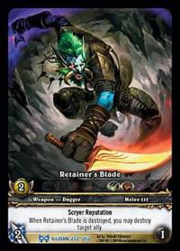 warcraft tcg extended art retainer s blade ea