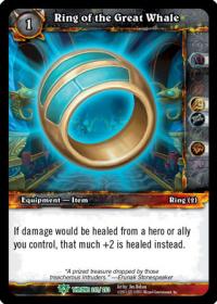 warcraft tcg throne of the tides ring of the great whale