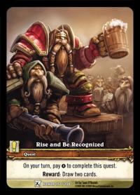 warcraft tcg extended art rise and be recognized ea