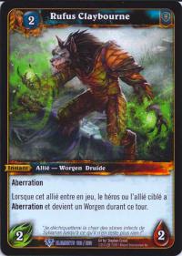 warcraft tcg war of the elements french rufus claybourne french