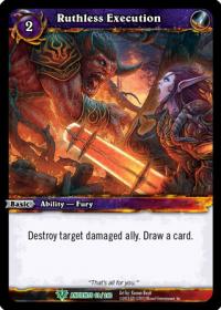 warcraft tcg war of the ancients ruthless execution