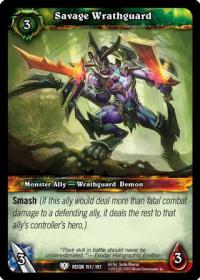 warcraft tcg reign of fire savage wrathguard
