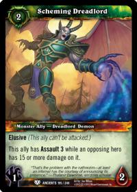 warcraft tcg war of the ancients scheming dreadlord