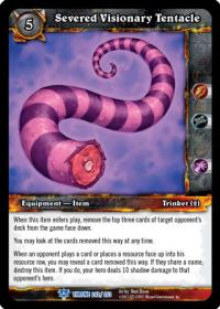 warcraft tcg throne of the tides severed visionary tentacle