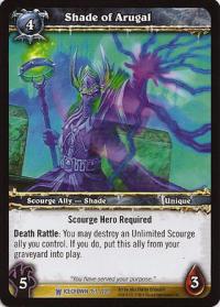 warcraft tcg icecrown shade of arugal