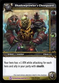 warcraft tcg crafted cards shadowprowler s chestguard