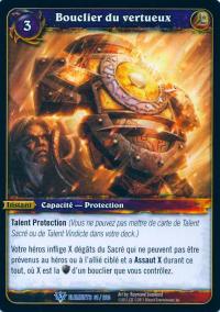 warcraft tcg war of the elements french shield of the righteous french