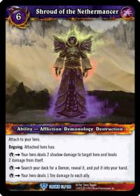 warcraft tcg crown of the heavens shroud of the nethermancer
