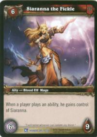 warcraft tcg fields of honor siaranna the fickle