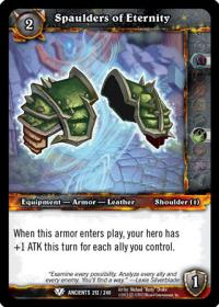 warcraft tcg war of the ancients spaulders of eternity