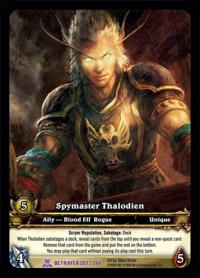 warcraft tcg extended art spymaster thalodien ea