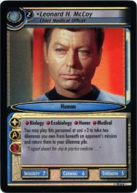star trek 2e these are the voyages leonard h mccoy chief medical officer foil