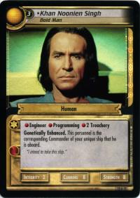 star trek 2e these are the voyages khan noonien singh bold man foil
