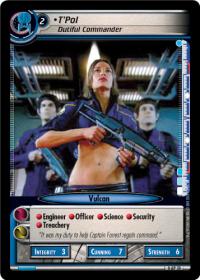 star trek 2e these are the voyages t pol dutiful commander foil