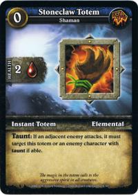 wow minis core action cards stoneclaw totem