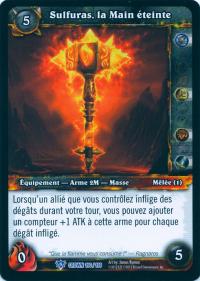 warcraft tcg crown of the heavens foreign sulfuras the extinguished hand french