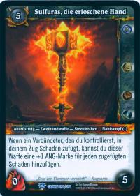warcraft tcg crown of the heavens foreign sulfuras the extinguished hand german