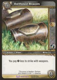 warcraft tcg crafted cards swiftsteel bracers