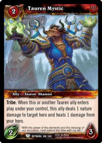 warcraft tcg betrayal of the guardian tauren mystic